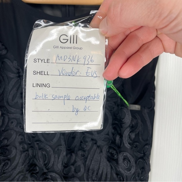 Andrew Mark Mark New York Women’s Sample Sz. 4 Soutache Sheer Black Shift Dress - Picture 9 of 9